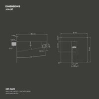 ذراع دش مطري جداري​ SA05