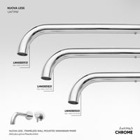 خلاط مغسلة جداري بدون إطار Nuova Less- LN00551