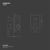 خلاط دش ثنائي الاتجاه MX013S