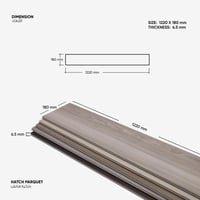 باركية روستيك 122x18 سم