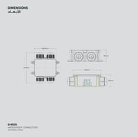 موصل كهربائي مقاوم للمياه4 اتجاهات درجة الحماية 68