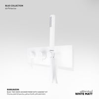 خلاط شاور ثنائي الإتجاه مخفي مع سماعة شاور Blue -...