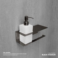 حامل مناديل مع رف مدمج وموزع شامبو SGD003