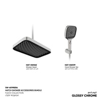 طقم سماعة (دش) شاور ​+ رأس دش (شاور) مطري