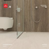 بروفايل المنيوم لتثبيت الزجاج