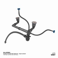 أنبوب تصريف حوض مطبخ ثنائي تصريف متعدد SD03