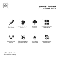 ألواح هاتش للبناء - مخصص لمنطقة الدش