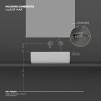 خلاط مغسلة جداري مع إطار MX008