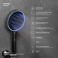 طقم سماعة شاور / دش مع ليد اضاءة ​SW029