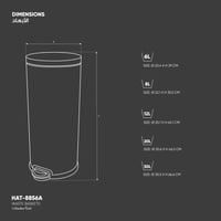 سلة مهملات دائري - 8856A