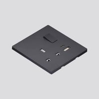 مقبس ثلاثي 13A + USB +مقبس يو اس بي+مقبس شاحن