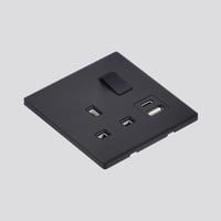 مقبس ثلاثي 13 امبير ثنائي القطب+مقبس يو اس بي+مقبس...