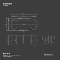 بانيو/مغطس لاتيسيا HAT-8376