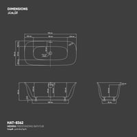 بانيو/مغطس هيدرا HAT-8362