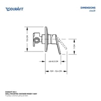 خلاط دش مخفي اتجاه واحد ديورافيت