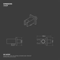 مصدر ماء مع حامل لسماعة الدش المتحركة ADT007