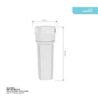 فلتر صغير مرحلة واحدة - 10 بوصة (هيكل)