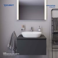 حوض مغسله دينيو بيضاوي فوق الرف