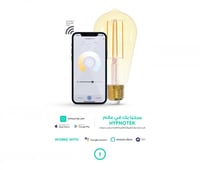 لمبة E27 ديكورية ذكية 450 لومين درجة لون الاضاءة 2...