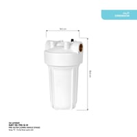 فلتر جامبو مرحلة واحدة - 10 بوصة (هيكل)