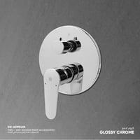 إكسسوارات خلاط شاور جداري ثنائي الاتجاه - دائري