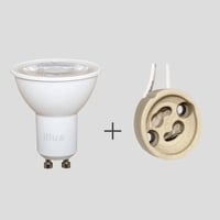 قاعدة مصباح لمبة سبوت لايت-7.7W-GU10-زاوية 60°-CRI...