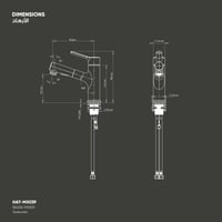 خلاط مغسلة متعدد الأستخدامات مع ذراع متحرك 39- HAT...