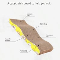 خداشة قطط قابلة للعكس ذات وجهين من الورق المقوى ال...