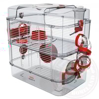 زولكس رودي 3 قفص ثنائي طوابق للهامستر والقوارض (أل...