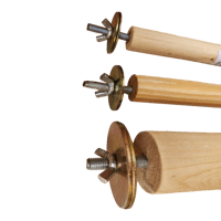 مجاثم وقوف خشبية للطيور متعددة القياسات قابلة للتث...