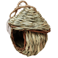عش زيبرا كروي مصنوع يدوياً من أوراق القصب قابل للت...