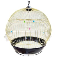 قفص طيور كروي ذهبي C304G بأبعاد (40×45) سم