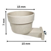 وعاء بلاستيكي للأكل والشرب قابل للتثبيت 10*7 سم 30...