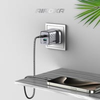 عرض 5 كيابل شحن من AIROXA — USB-C إلى Lightning +...