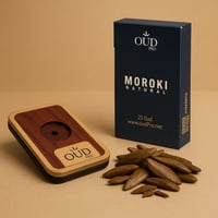 بكت عود موروكي أصلي مع القاعدة الخشبية – Oud Pro