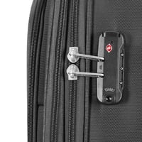 طقم شنط سفر قماش 3 قطع دبل كفرات هيكل ألمونيوم وسح...