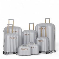 طقم شنط سفر دبش - مكون من7 قطع يشمل 5 شنط تروللي و...