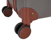 طقم حقائب سفر كلاسيكية من 4 قطع – مغطاة بجلد فاخر...