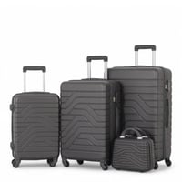 طقم حقائب سفر من 4 قطع - بكفرات دوارة360 درجة - وق...