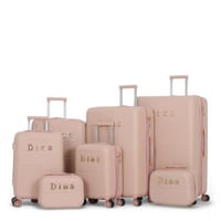 طقم حقائب دبش عروسة - مكون من 7 قطع يشمل 5 شنط ترو...