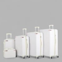 طقم حقائب سفر فاخرة ومتينة - 5 قطع من مادة ABS الص...