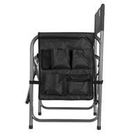 كرسي رحلات قابل للطي مع طاولة جانبية وجيب