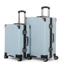 طقم حقائب سفر فاخر من الألمنيوم: متانة وأناقة لا ت...