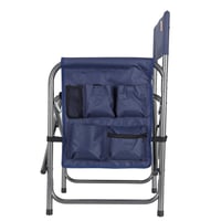 كرسي رحلات قابل للطي مع طاولة جانبية وجيب