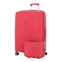 طقم حقائب سفر فاخرة ومتينة - 5 قطع من البولي بروبل...