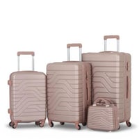 طقم حقائب سفر من 4 قطع - بكفرات دوارة360 درجة - وق...