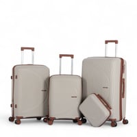 طقم شنط سفر من 4 قطع من ماركة AVIATOR – بولي بروبل...