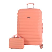 طقم حقائب سفر أنيق ومتين - 4 قطع من البولي بروبلين...