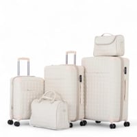 طقم شنط سفر أنيق وعصري - مكون من 5 قطع ويشمل 3 شنط...