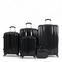 طقم حقائب سفر عصري ومتين - 5 قطع من مادة ABS عالية...